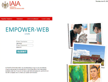 Tablet Screenshot of empower.iaia.edu